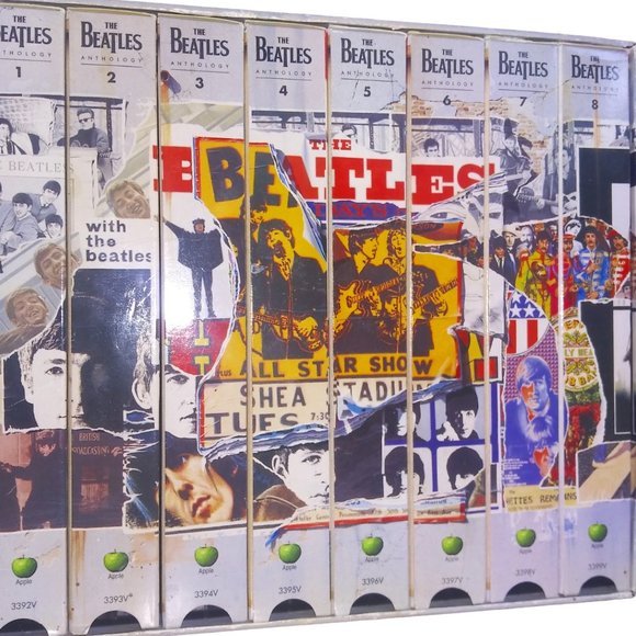 VTG The Beatles Anthology Collectors VHS 8 Tape Box Collection Set 1996 Apple - Picture 1 of 8